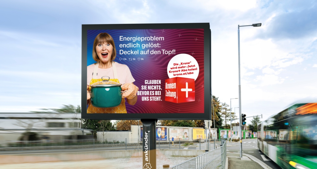 Ankünder präsentiert neue digitale Großflächen in Graz.